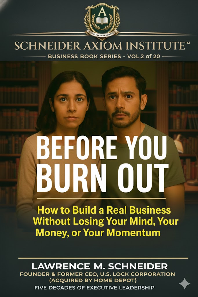 VOL 2 - BEFORE YOU BURN OUT by Lawrence M. Schneider