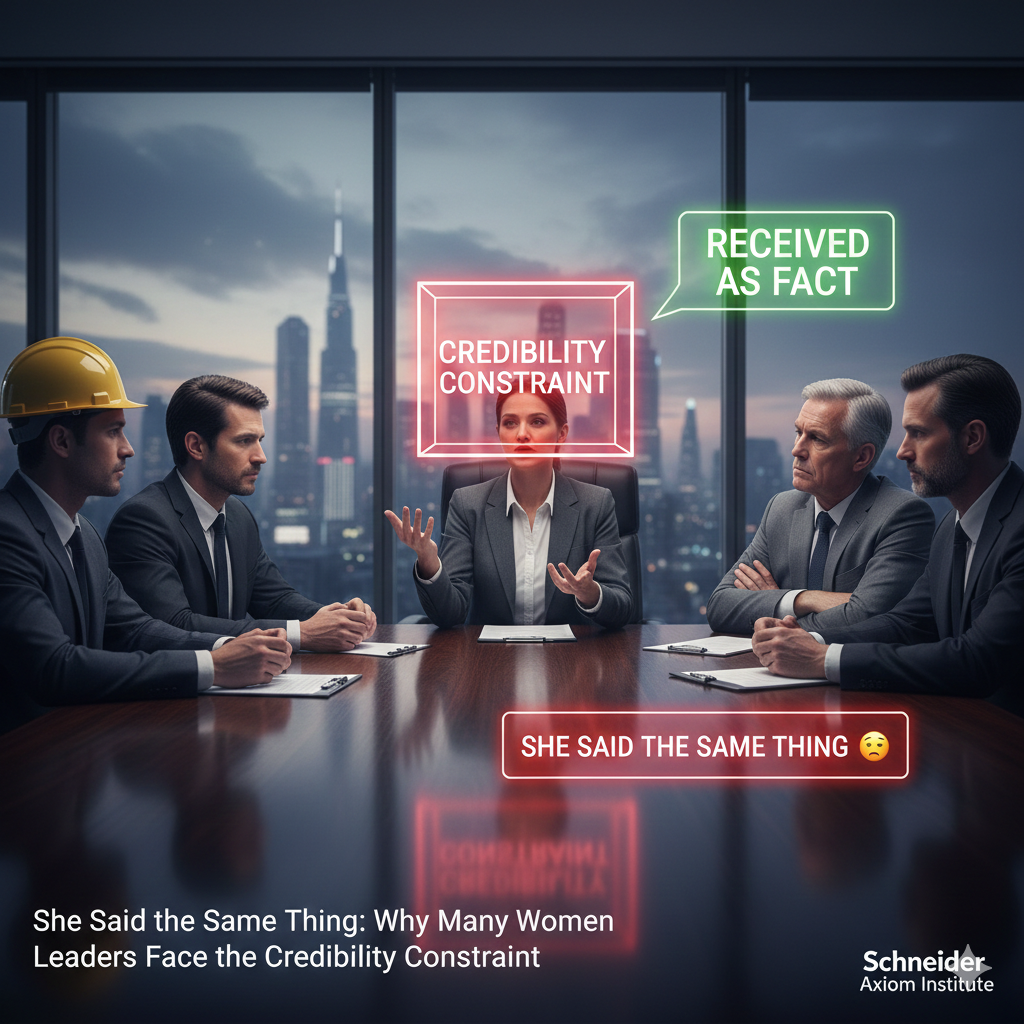 She Said the Same Thing: Why Many Women Leaders Face the Credibility Constraint