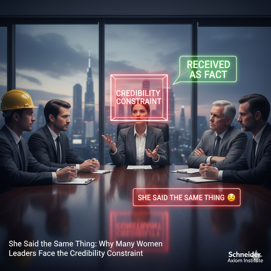 She Said the Same Thing: Why Many Women Leaders Face the Credibility Constraint
