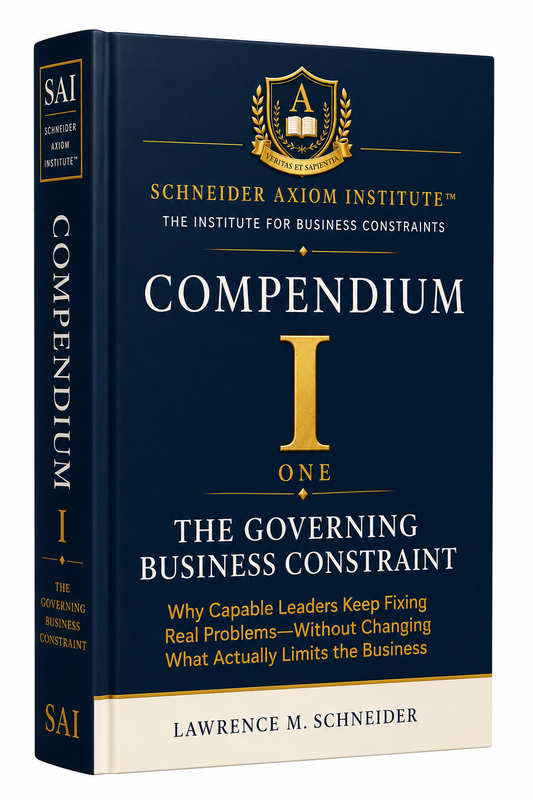 COMPENDIUM ONE - The Governing Business Constraint