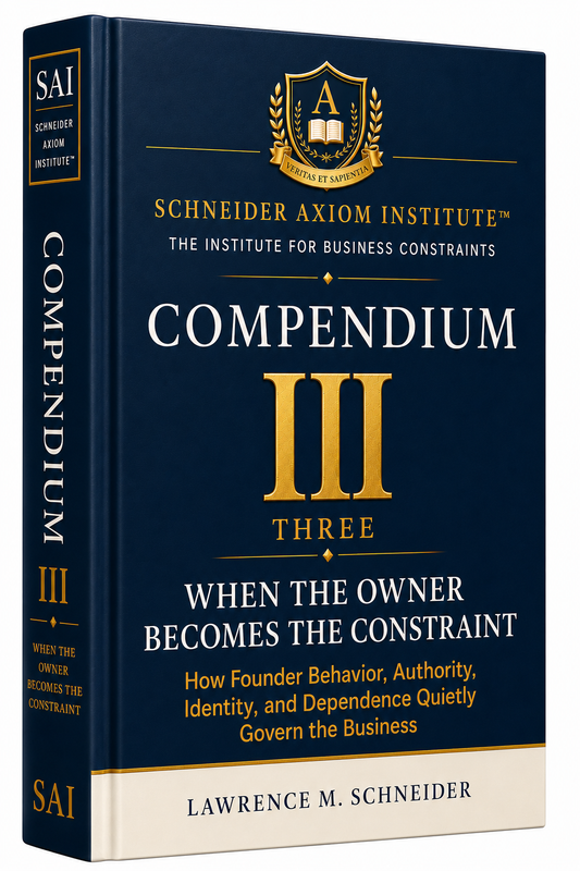 COMPENDIUM THREE - When the Owner Becomes the Constraint