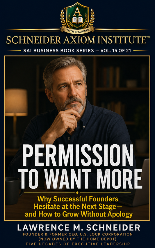 VOL 15 - PERMISSION TO WANT MORE by Lawrence M. Schneider