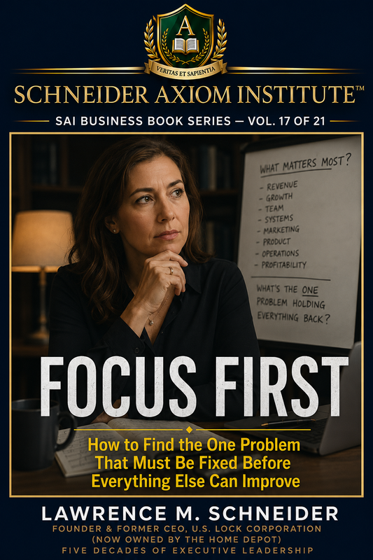 VOL 17 - FOCUS FIRST by Lawrence M. Schneider