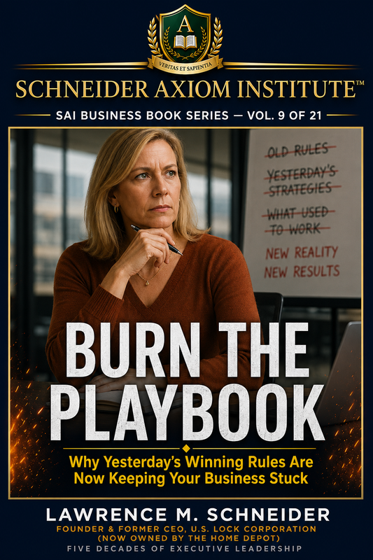 VOL 9 - BURN THE PLAYBOOK by Lawrence M. Schneider