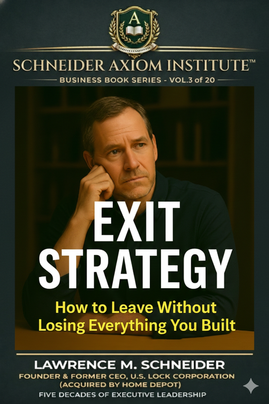 VOL 13 - EXIT STRATEGY by Lawrence M. Schneider