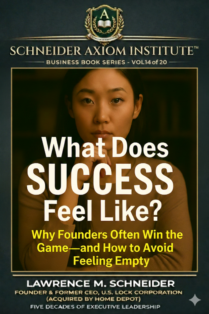 VOL 14 - WHAT DOES SUCCESS FEEL LIKE? by Lawrence M. Schneider