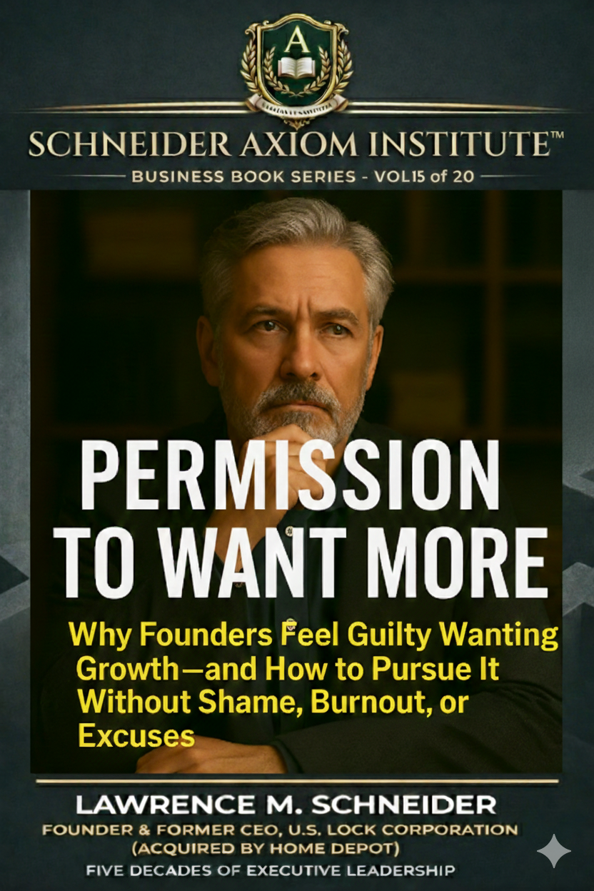 VOL 15 - PERMISSION TO WANT MORE by Lawrence M. Schneider